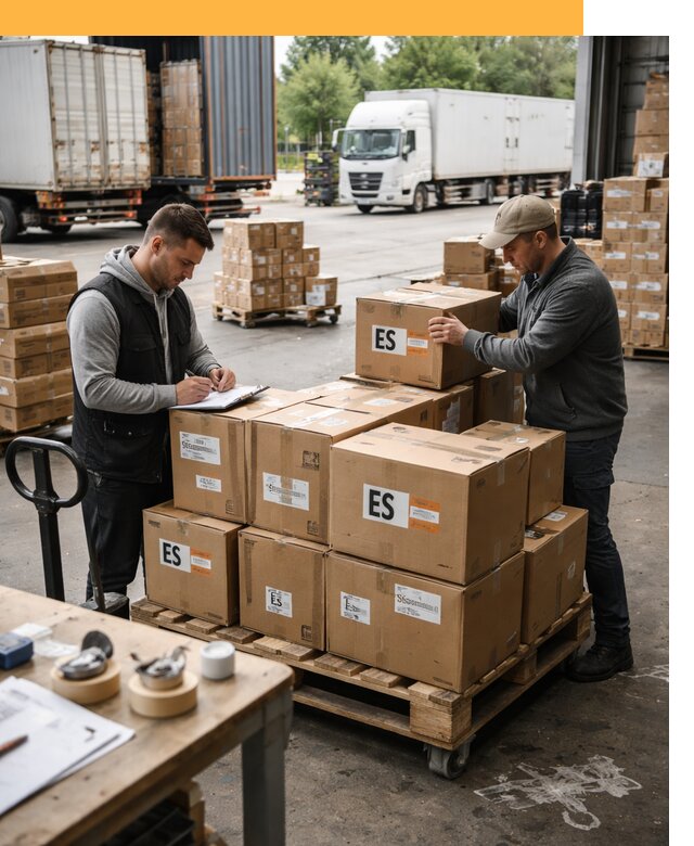 Доставка грузов в Испанию автотранспортом от 35525 руб