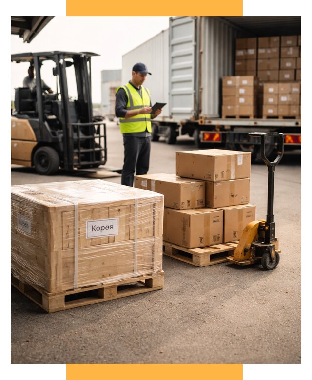 Доставка грузов в Корею из России от 35525 р. | СетСервис-Пск