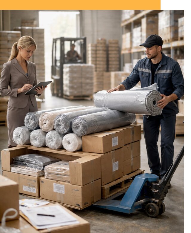 Перевозка текстиля по миру от 15225 руб. с таможней и страхованием